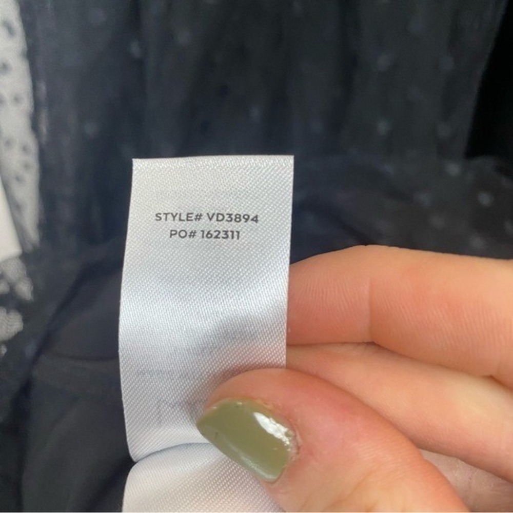 Lulus Yours Evermore Black Swiss Dot Ruffled‎ Midi Dress Size Medium - Picture 10 of 10